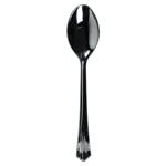 Set of Disposable Spoons Metal Imitation 18.6cm 12pcs