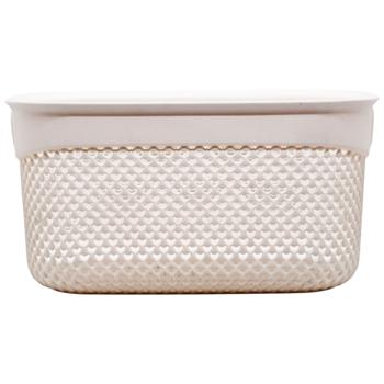 Ucsan Plastik Drop Creamy Rectangular Basket 6.6l - buy, prices for - photo 2