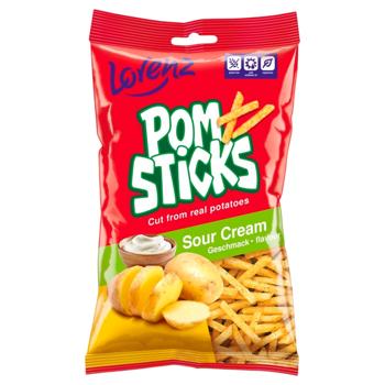 Соломка картофельная Lorenz Pomsticks вкус сметаны 85г - купить, цены на Cупермаркет "Харьков" - фото 1