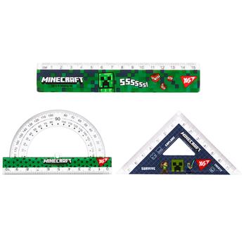 Набір лінійок Yes Minecraft 3 предмети - купити, ціни на NOVUS - фото 2