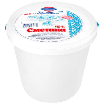 Sour cream Framo 15% 900g bucket - buy, prices for Torba - photo 1
