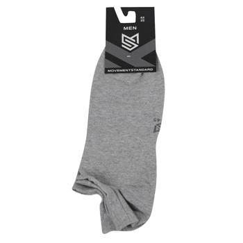Шкарпетки Movement Standard MS M0209S чоловічі ультракороткі р.44-45 сірий меланж