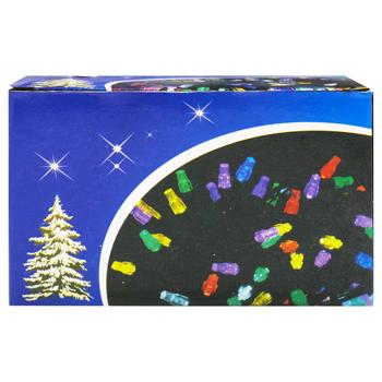 Гірлянда електрична 100 лампочок, 9м, чорний кабель, холодний білий арт. 6359-250402 И837 - купити, ціни на КОСМОС - фото 2