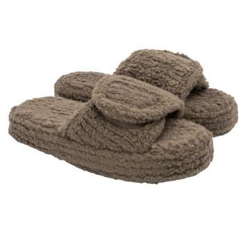 Twins HS Women's Fleece/Velcro Platform Slippers s.40 Brown - buy, prices for - photo 2