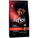 Корм сухой Reflex Plus Junior с ягненком и рисом для щенков средних и больших пород 3кг