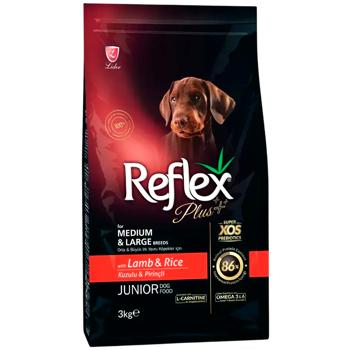 Reflex Plus Junior Dry Food with Lamb and Rice for Medium and Large Breed Puppies 3kg
