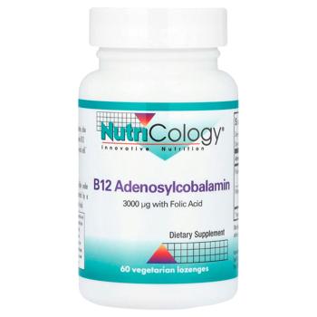 Вітамін В12 (аденозилкобаламін), B12 Adenosylcobalamin, Nutricology, 60 льодяників - купити, ціни на Біотус - фото 1