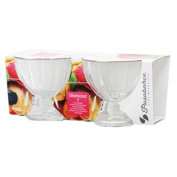 Pasabahce Diamond Cream Bowl Set 2pcs*280ml