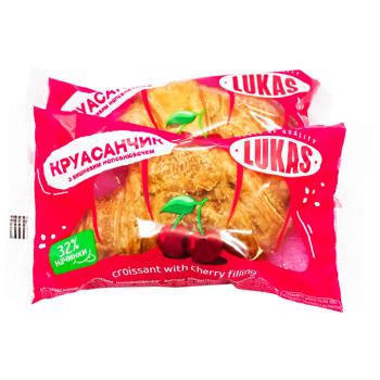 Круасанчик Лукас з вишневим наповнювачем - купить, цены на МегаМаркет - фото 1