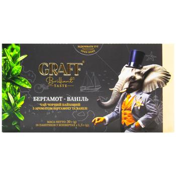 Чай черный Graff Bergamot-Vanilla 1,5г*20шт - купить, цены на Эпицентр FOOD - фото 3