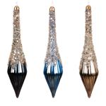 Decoris Icicle with Glitter Pendant 5x23cm in assortment
