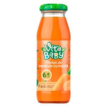 Vita Baby Carrot Nectar with Pulp and Sugar 175ml - buy, prices for Auchan - photo 1