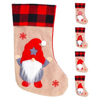 Украшение Koopman Чулок новогодний 44х27мм в ассортименте - купить, цены на NOVUS - фото 1