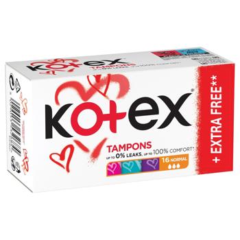 Kotex Normal UltraSorb Tampons 16pcs - buy, prices for ULTRAMARKET - photo 1