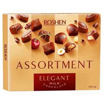 Конфеты Roshen Assortment Еlegant в молочном шоколаде 145г - купить, цены на ULTRAMARKET - фото 1