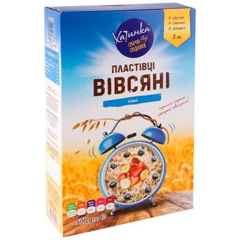 Хлопья овсяные Хатинка Нежные 500г - купить, цены на КОСМОС - фото 1