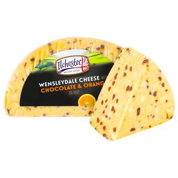 Сир Ilchester Wensleydale з шоколадною стружкою та апельсином 48% - купити, ціни на Cупермаркет "Харків" - фото 1