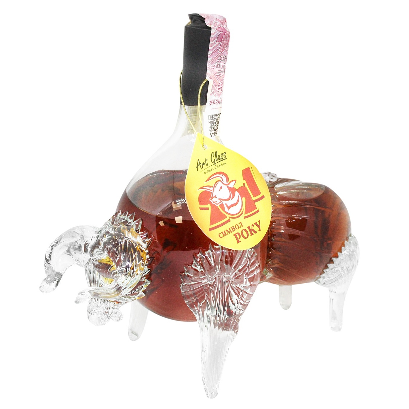 

Коньяк Art Glass Бык 3* 40% 0,5л