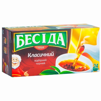 Чай чорний Бесіда Класичний відбірний 24шт*1,7г - купити, ціни на NOVUS - фото 4