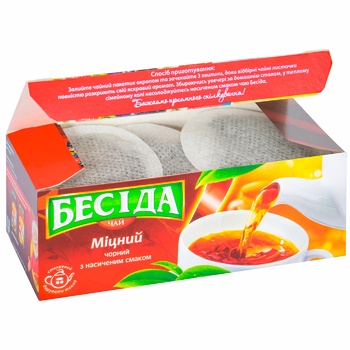 Beseda Strong Black Tea with Rich Taste 24pcs x 1.8g - buy, prices for NOVUS - photo 4