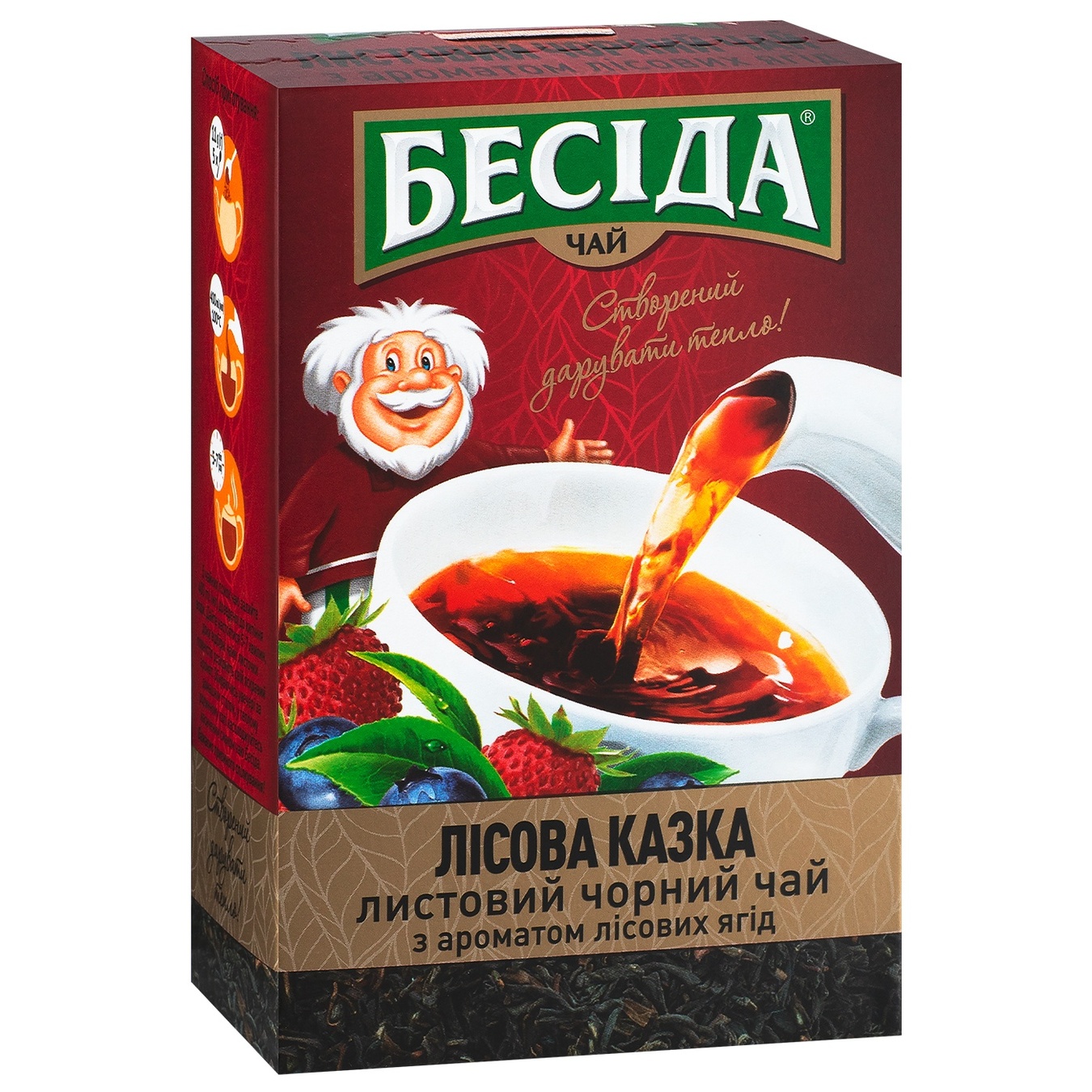 

Чай черный Беседа Лесная Сказка аромат лесных ягод 80г