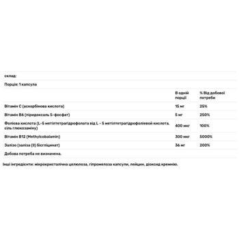 Строительная формула крови Thorne Research Ferrasorb 60 капсул - купить, цены на Biotus - фото 3
