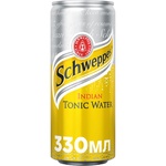 Напиток Schweppes Indian Tonic безалкогольный сильногазированный 0,33л