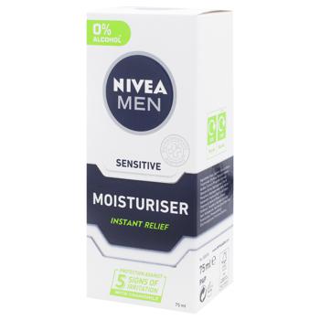 Крем после бритья Nivea Men увлажняющий для чувствительной кожи 75мл - купить, цены на Auchan - фото 2