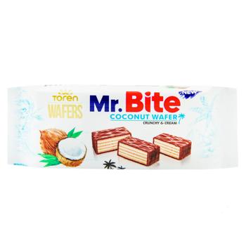 Вафлі Tоren Mr.Bite з кокосовим кремом 38г