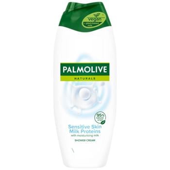 Гель для душу Palmolive Naturals Молочні протеїни для чутливої шкіри 500мл - купити, ціни на Торба - фото 1