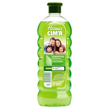Шампунь Velta Наша семья Крапива для всех типов волос 1000г - купить, цены на Auchan - фото 1