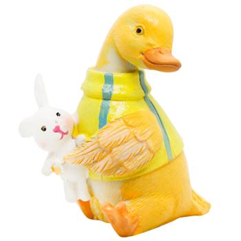 Статуетка Bona Di Каченя із зайчиком жовта 8х6,5х9см - купити, ціни на WINETIME - фото 1