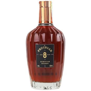 Бренди Proshyan 8 лет 40% 0,5л