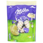 Конфеты Milka Пасхальные в белом шоколаде 90г