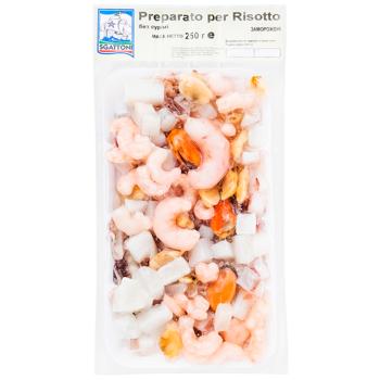 Мікс морепродуктів Sgattoni Preparato Per Risotto без сурімі заморожений 250г - купити, ціни на Восторг - фото 1