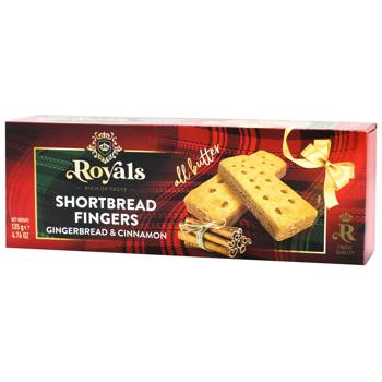 Royals Shortbread Fingers Gingerbread and Cinnamon 135g