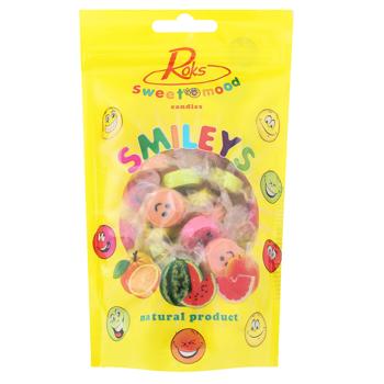 Roks Micro-Smilies Caramel Lollipop 120g