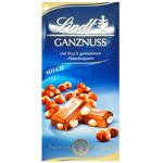 Lindt Milk Chocolate with Hazelnut 100g