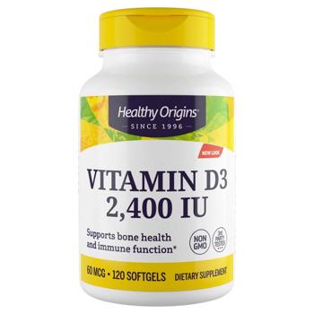 Healthy Origins Vitamin D3 2400 IU 120 softgels - buy, prices for Biotus - photo 1