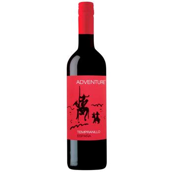 Вино Adventure Tempranillo червоне напівсухе 11% 0,75л - купити, ціни на Епіцентр FOOD - фото 1