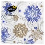 Silken Snowflake 3-Ply Table Napkins with Patterns 33*33cm 18pcs