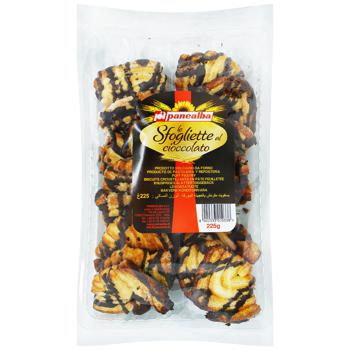 Panealba Le Sfogliette Cookies with Chocolate 225g - buy, prices for Auchan - photo 1