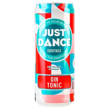 Напій слабоалкогольний Just Dance Gin Tonic 7% 0,33л - купити, ціни на - фото 1