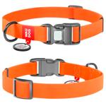 Нашийник для собак COLLAR WOUDOG Водостійкий M - помаранчевий