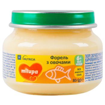 Пюре овощно-рыбное Milupa форель с овощами с 6 месяцев 80г - купить, цены на - фото 2