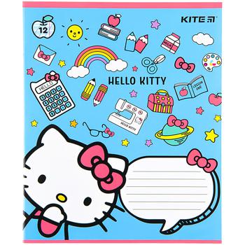 Зошит Kite Hello Kitty 12 аркушів коса лінія - купити, ціни на - фото 6