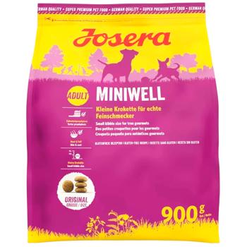 Корм сухой Josera Miniwell с домашней птицей для собак малых пород 900г - купить, цены на MasterZoo - фото 1