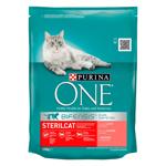 Корм сухий Purina ONE Sterilcat З лососем та пшеницею для кастрованих котів та стерилізованих кішок 200г