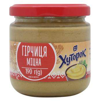 Khutorok Mustard strong 190g - buy, prices for MegaMarket - photo 1