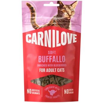 Лакомство для кошек Carnilove Soft Snack с буйволом и голубиной 50г - купить, цены на MasterZoo - фото 1